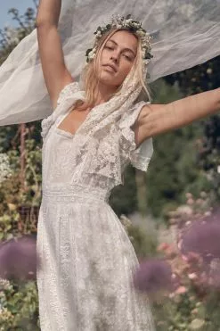 LoveShackFancy Norma Midi Dress