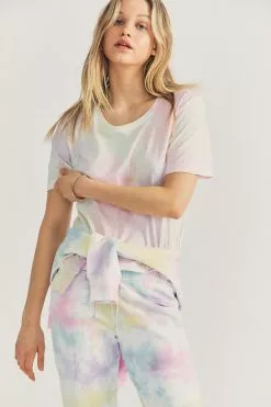 LoveShackFancy Calix Tee - MULTI TIE DYE