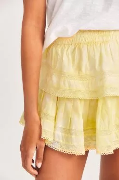 LoveShackFancy Ruffle Mini Skirt New Arrivals