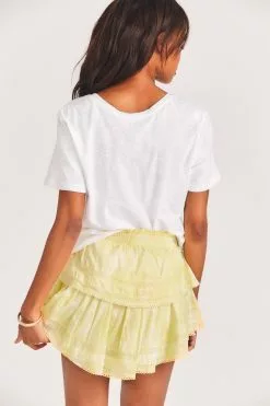 LoveShackFancy Ruffle Mini Skirt New Arrivals