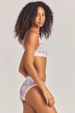 LoveShackFancy LSF X Stripe & Stare Lace Bralet And Knicker Sleepwear