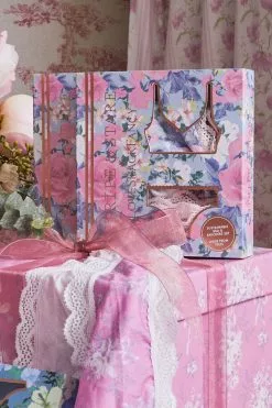 LoveShackFancy LSF X Stripe & Stare Lace Bralet And Knicker Sleepwear