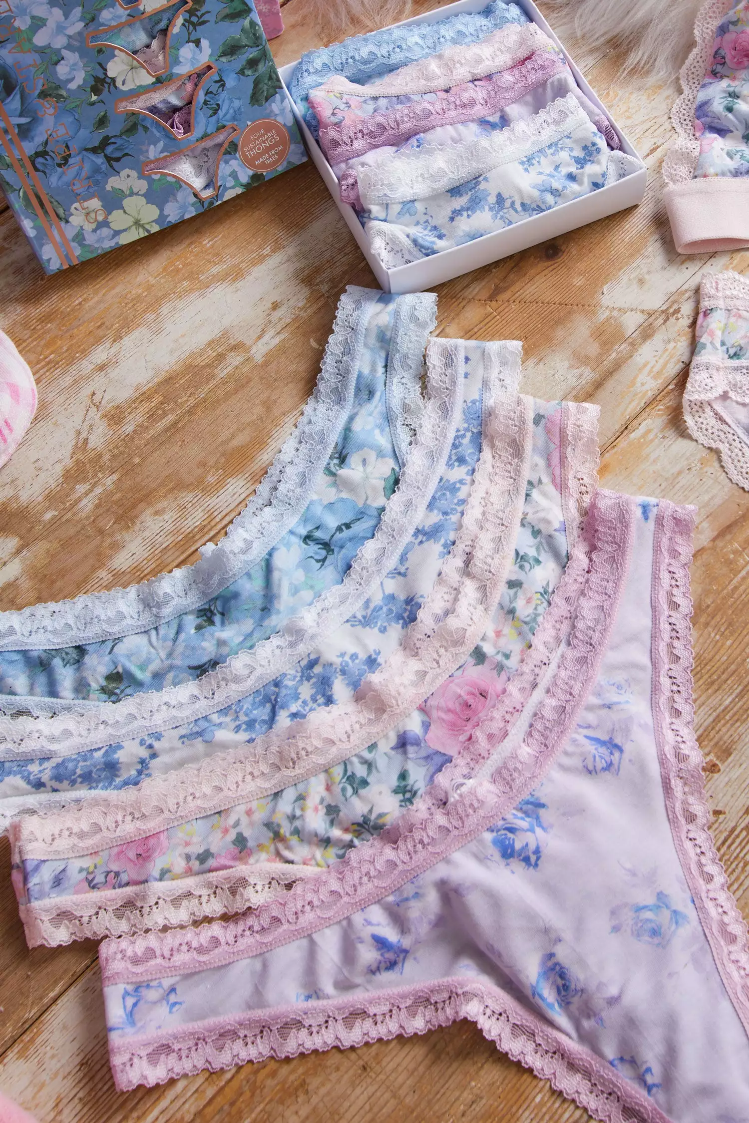 LoveShackFancy LSF X Stripe & Stare Provence Garden Thong Box 1 LoveShackFancy LSF X Stripe & Stare Provence Garden Thong Box