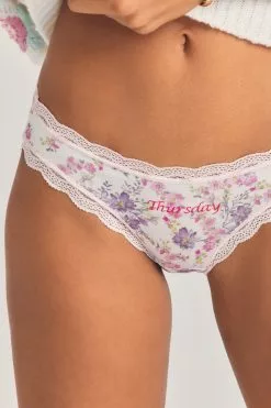 LoveShackFancy LSF X Stripe & Stare Days Of The Week Box Sleepwear