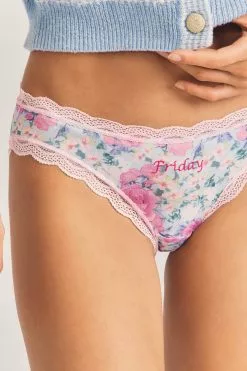 LoveShackFancy LSF X Stripe & Stare Days Of The Week Box Sleepwear