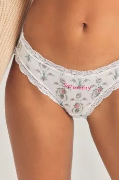 LoveShackFancy LSF X Stripe & Stare Days Of The Week Box Sleepwear