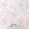 LoveShackFancy View All Everblooming Rosettes Wallpaper - PINK JAM