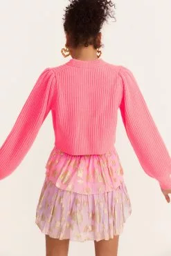 LoveShackFancy New Arrivals Avignon Cropped Cardigan Sweater