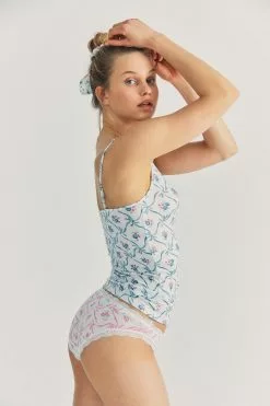 LoveShackFancy LSF X Stripe & Stare Cami And Underwear Set