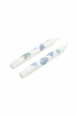 LoveShackFancy Blue Hydrangea Candlestick Set