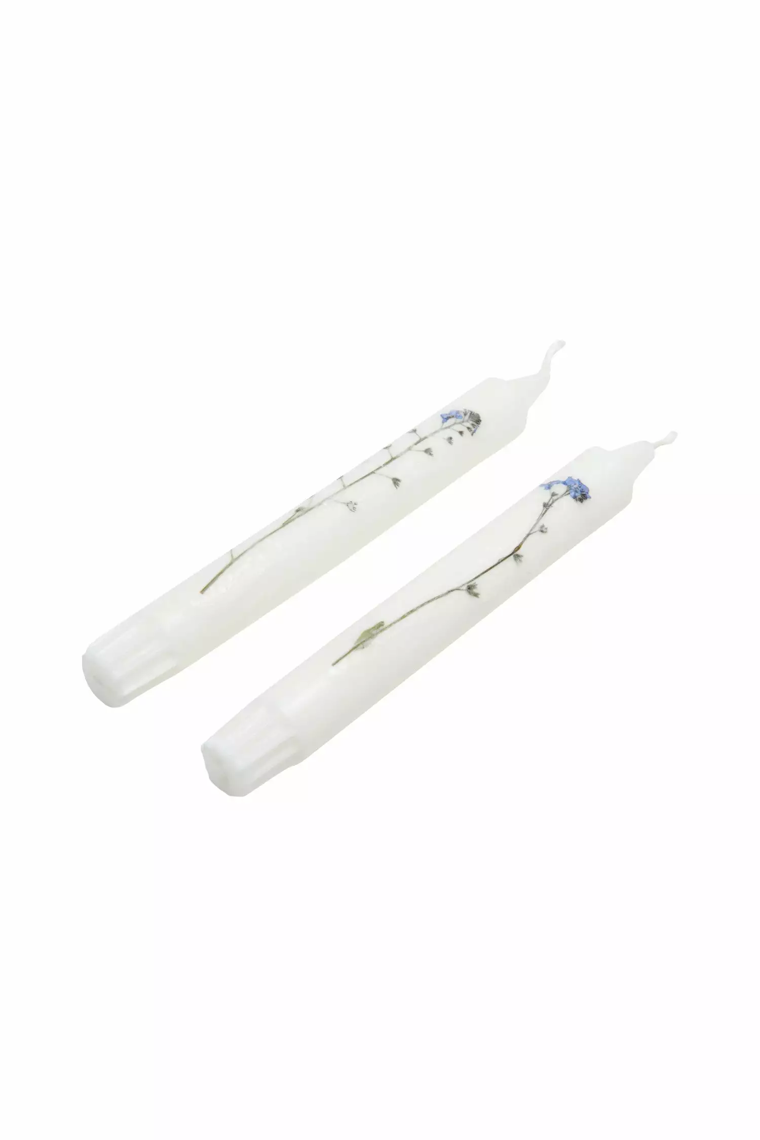 LoveShackFancy Blue Wildflower Candlestick Set 1 LoveShackFancy Blue Wildflower Candlestick Set