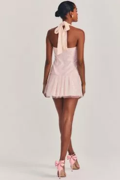 LoveShackFancy Sale Peterson Mini Sequin Halter Dress 13 LoveShackFancy Sale Peterson Mini Sequin Halter Dress