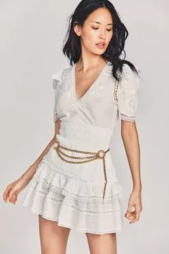 LoveShackFancy Rena Mini Dress