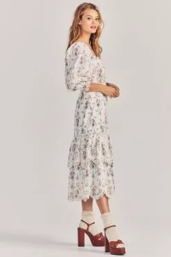 LoveShackFancy Toulon Midi Dress Sale