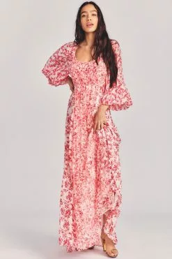 LoveShackFancy Sale Cosgrove Silk Maxi Dress
