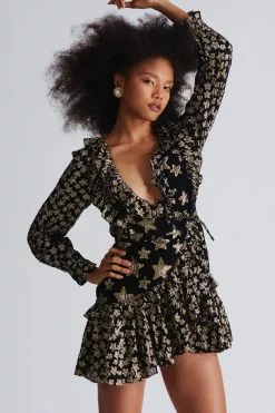 LoveShackFancy Findlay Wrap Mini Dress Sale