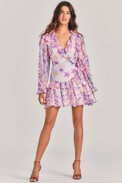 LoveShackFancy Sale Findlay Wrap Mini Dress