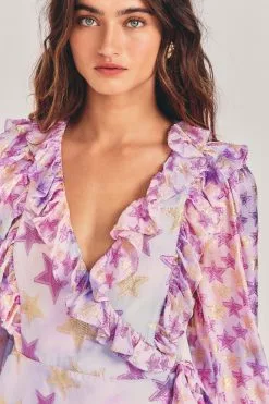 LoveShackFancy Sale Findlay Wrap Mini Dress