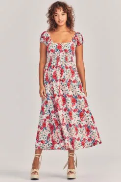 LoveShackFancy Vernon Midi Dress