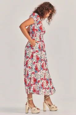 LoveShackFancy Vernon Midi Dress
