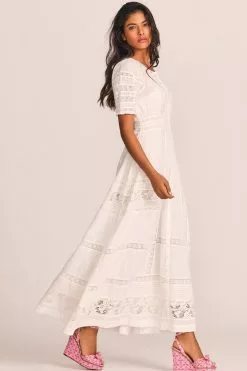 LoveShackFancy New Arrivals Kylen Victorian Maxi
