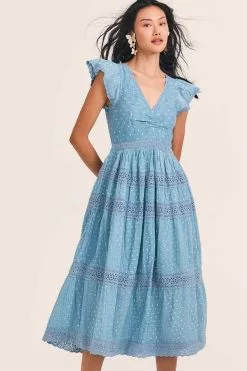 LoveShackFancy Abena Midi Dress Dresses