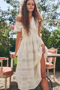 LoveShackFancy Abena Midi Dress New Arrivals