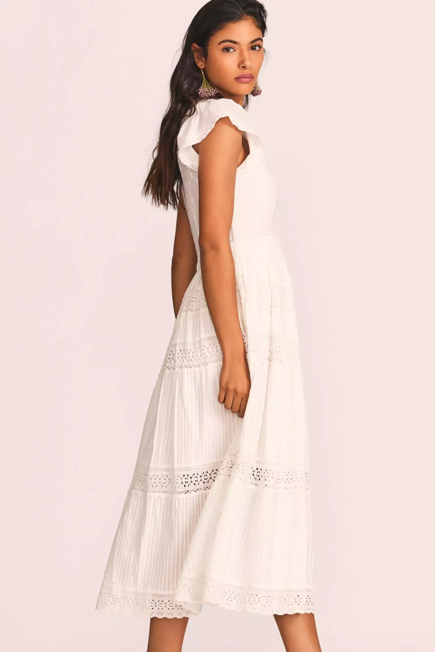 LoveShackFancy Abena Midi Dress New Arrivals 5 LoveShackFancy Abena Midi Dress New Arrivals