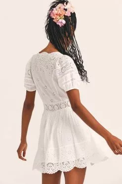 LoveShackFancy Valente Mini Dress