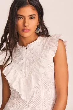 LoveShackFancy New Arrivals Lunetta Mini Dress