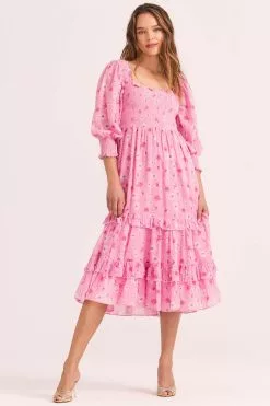 LoveShackFancy Miri Midi Dress Dresses