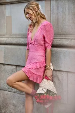 LoveShackFancy Azreal Mini Dress Dresses