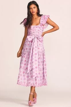 LoveShackFancy Harlyn Midi Dress