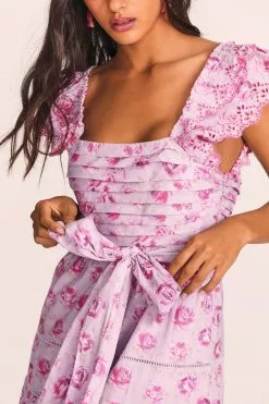 LoveShackFancy Harlyn Midi Dress