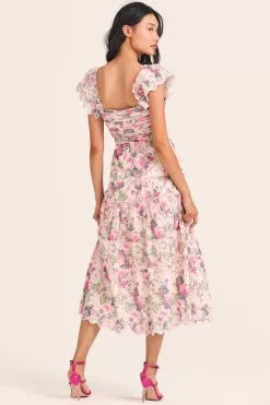LoveShackFancy Harlyn Midi Dress