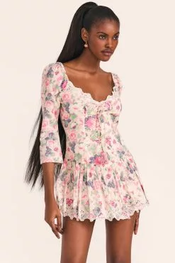 LoveShackFancy New Arrivals Deeba Mini Dress