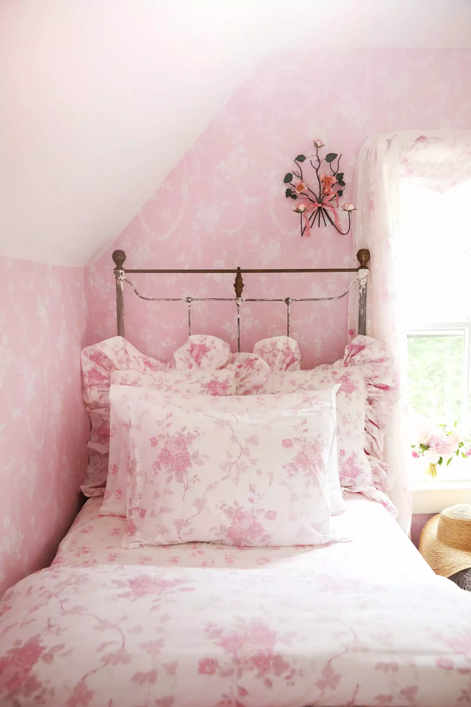 LoveShackFancy La Vie En Rose Duvet Cover & Sham Set View All 1 LoveShackFancy La Vie En Rose Duvet Cover & Sham Set View All