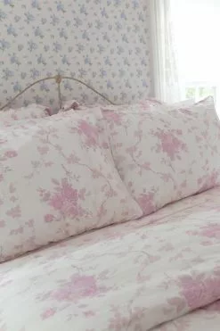 LoveShackFancy La Vie En Rose Duvet Cover & Sham Set View All 18 LoveShackFancy La Vie En Rose Duvet Cover & Sham Set View All