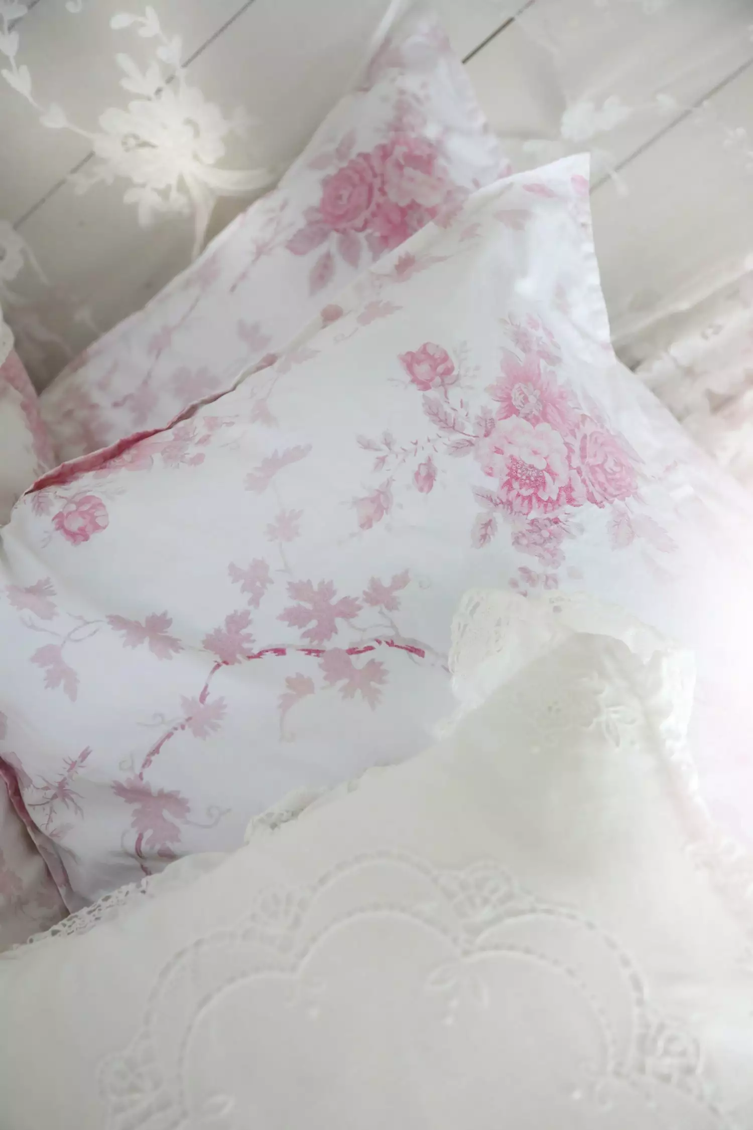 LoveShackFancy La Vie En Rose Duvet Cover & Sham Set View All 8 LoveShackFancy La Vie En Rose Duvet Cover & Sham Set View All