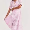 LoveShackFancy Edie Dress - PEONY PINK Dresses