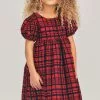 LoveShackFancy Girls Plaid Holly Dress