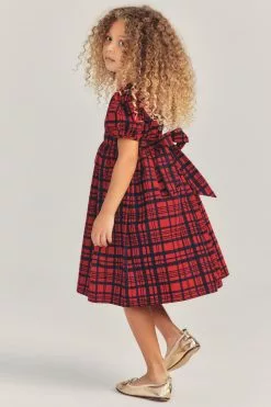 LoveShackFancy Girls Plaid Holly Dress 7 LoveShackFancy Girls Plaid Holly Dress