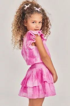 LoveShackFancy Girls Audette Mini Dress Little Girls