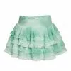 LoveShackFancy Girls Billie Skirt - JADE MIST HAND DYE
