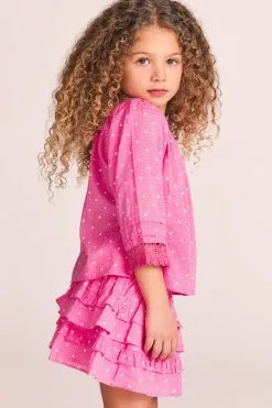 LoveShackFancy Little Girls Girls Alanza Top 6 LoveShackFancy Little Girls Girls Alanza Top