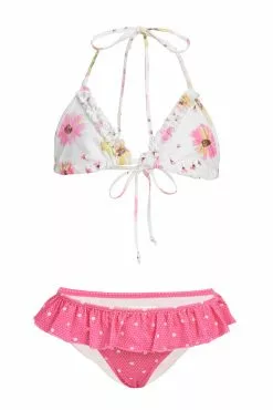 LoveShackFancy Girls Mini Harbor Bikini Set Little Girls