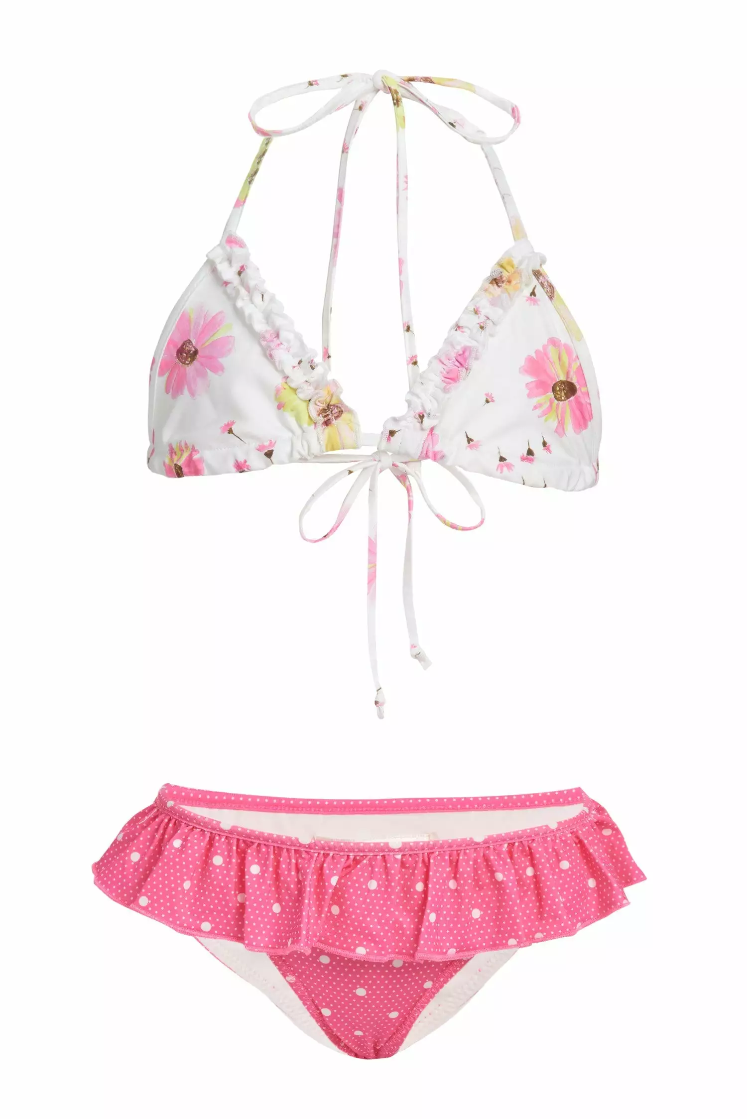 LoveShackFancy Girls Mini Harbor Bikini Set Little Girls 1 LoveShackFancy Girls Mini Harbor Bikini Set Little Girls
