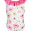 LoveShackFancy Girls Junip One Piece - BRIGHT PEONY MULTI Little Girls