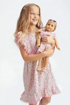 LoveShackFancy X American Girl Girls Floral Flutter Day Dress Mommy & Me
