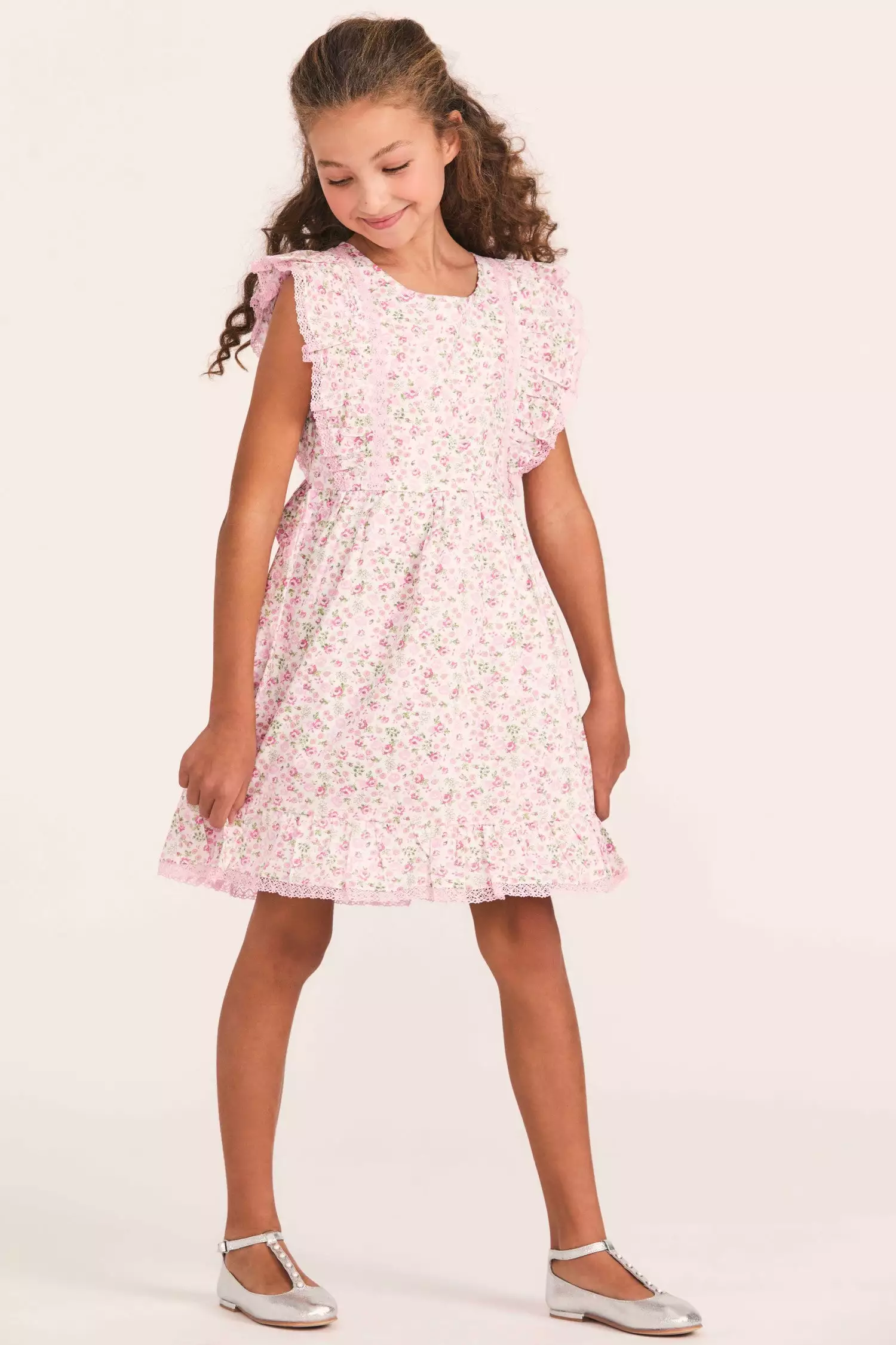 LoveShackFancy X American Girl Girls Floral Flutter Day Dress Mommy & Me 2 LoveShackFancy X American Girl Girls Floral Flutter Day Dress Mommy & Me